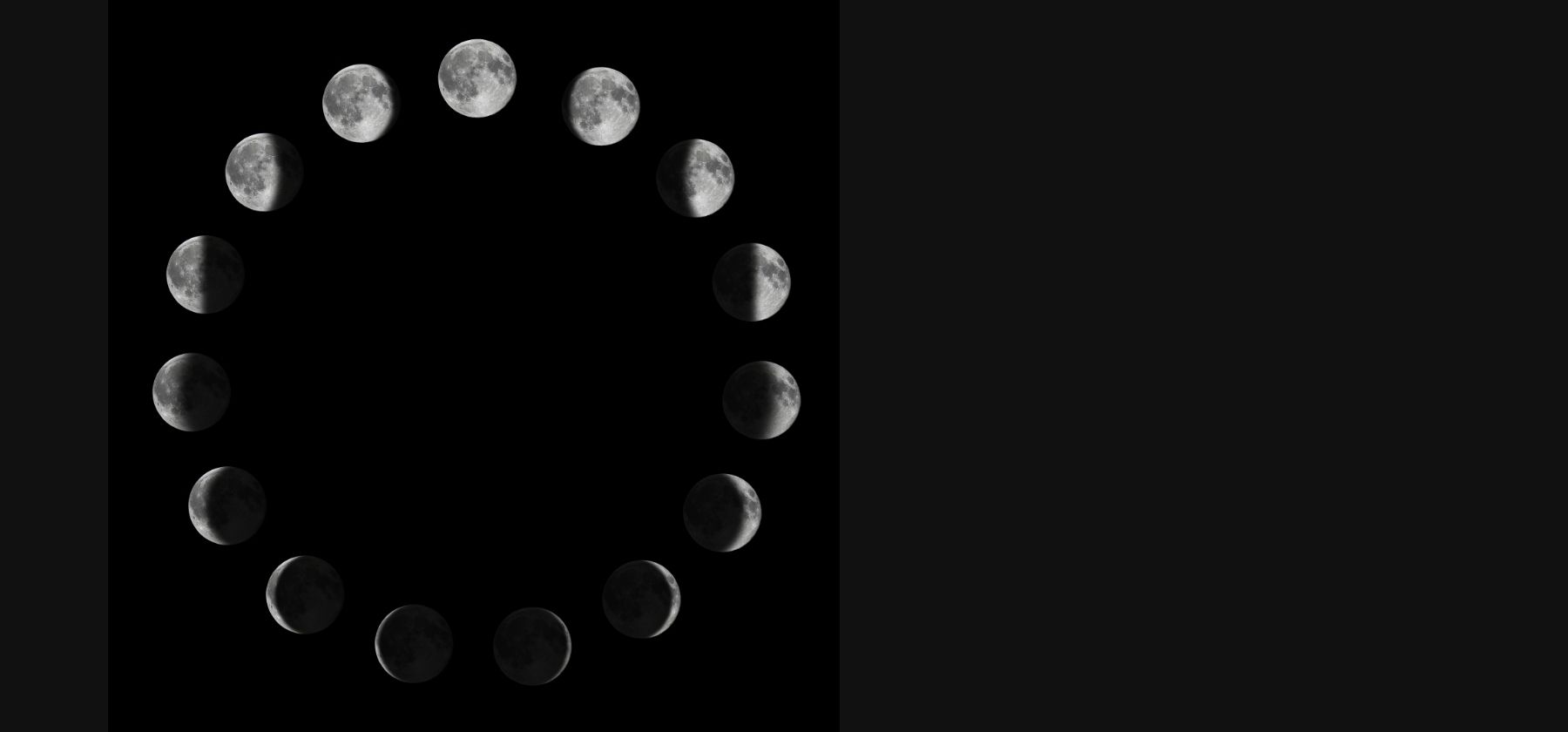 Phases of the Moon (circular)