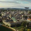 Airships over Lyra's Oxford, His Dark Materials, BBC One