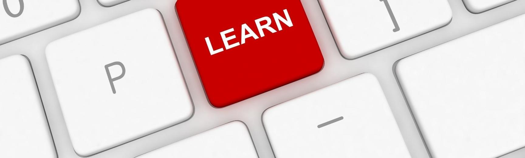 Learn key in red on keyboard