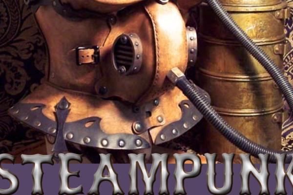 A Steampunk diving helmet featured on the front page of the exhibition programme