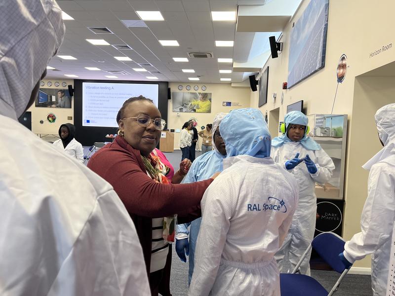 My Place, My Science, RAL Space event 20 February 2025: Getting ready for the clean room visit My Place, My Science, RAL Space event 20 February 2025: Getting ready for the clean room visit